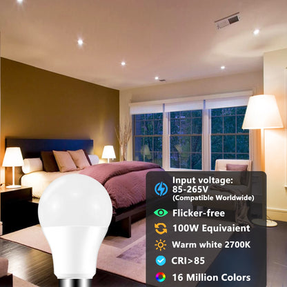 Smart LED Light Bulb RGB Bluetooth-Compatible