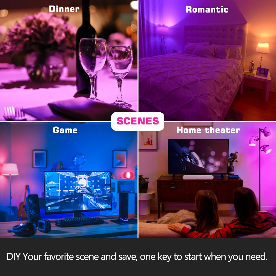 Smart LED Light Bulb RGB Bluetooth-Compatible