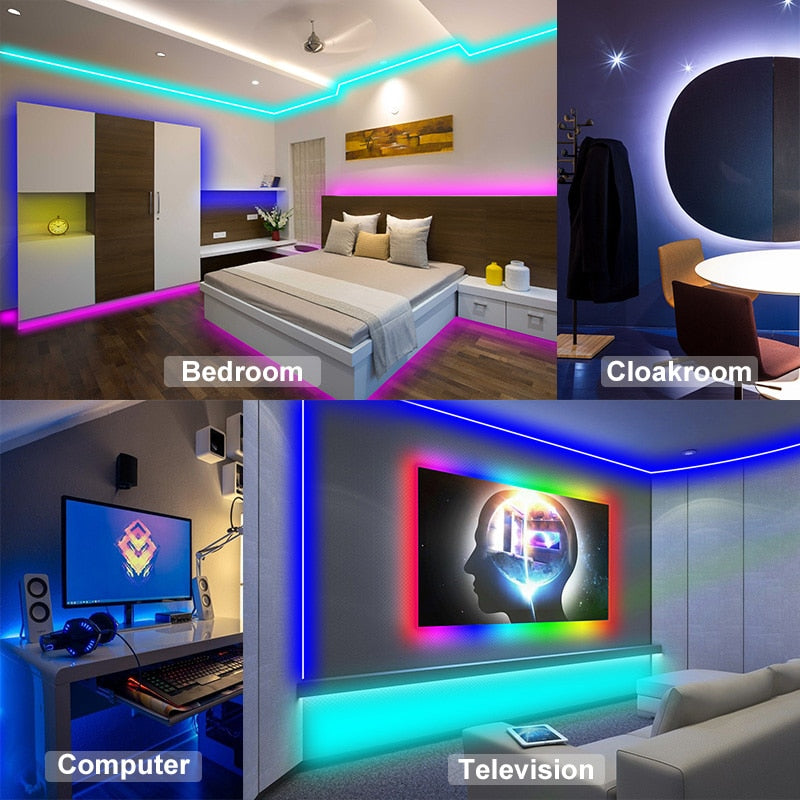 USB LED Strip Lights APP Control Color Changing Lights