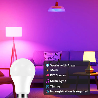 Smart LED Light Bulb RGB Bluetooth-Compatible