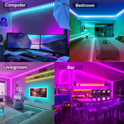 USB LED Strip Lights APP Control Color Changing Lights