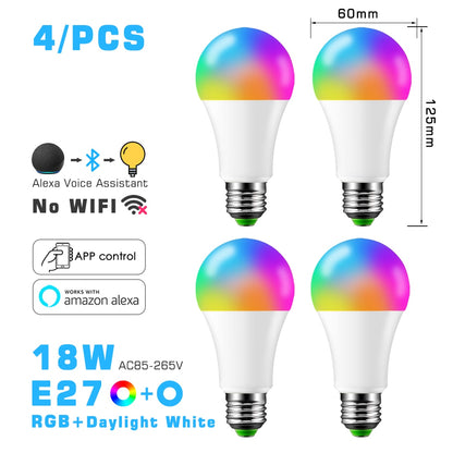 Smart LED Light Bulb RGB Bluetooth-Compatible