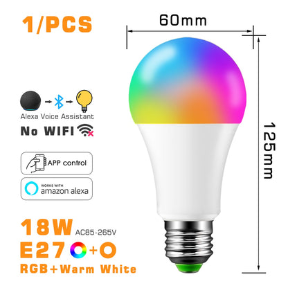 Smart LED Light Bulb RGB Bluetooth-Compatible