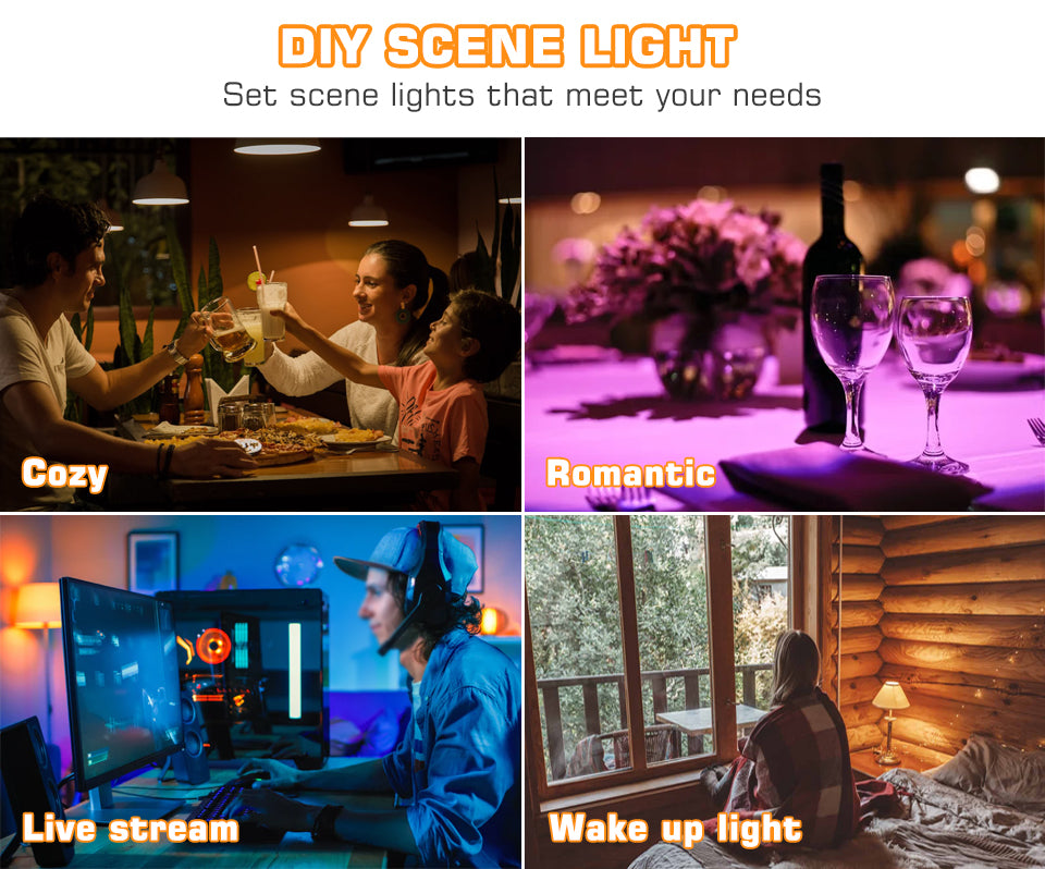 Smart LED Light Bulb RGB Bluetooth-Compatible