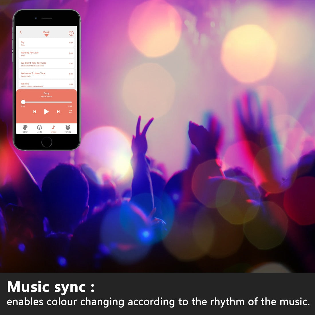 Smart LED Light Bulb RGB Bluetooth-Compatible