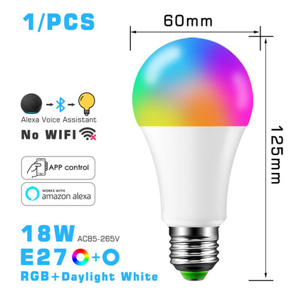 Smart LED Light Bulb RGB Bluetooth-Compatible